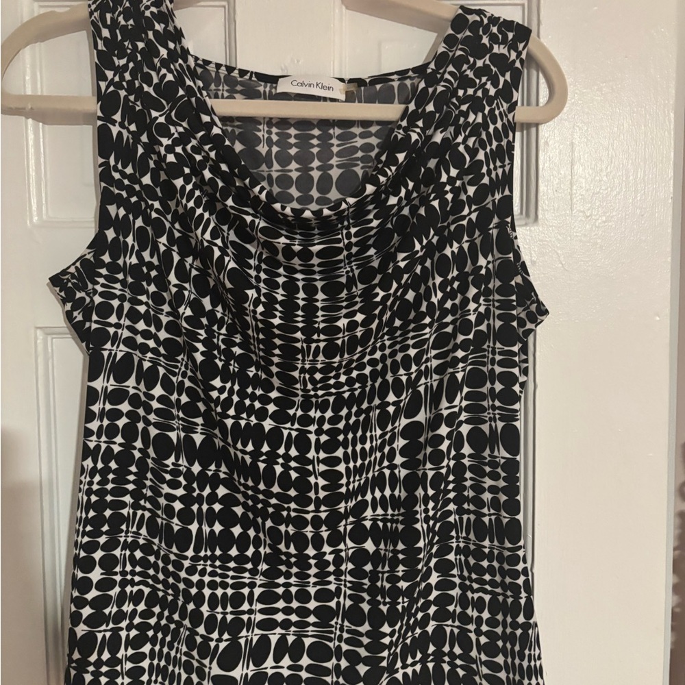 Calvin Klein Black and White Women's Top
